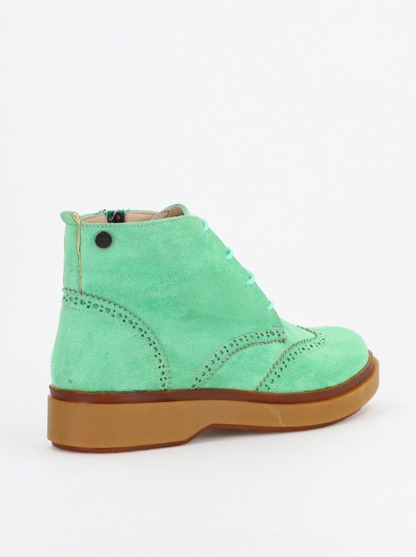 Ghete Damă cu Șiret Piele Ecologică întoarsă culoare Verde (BS252BT2310028) 124