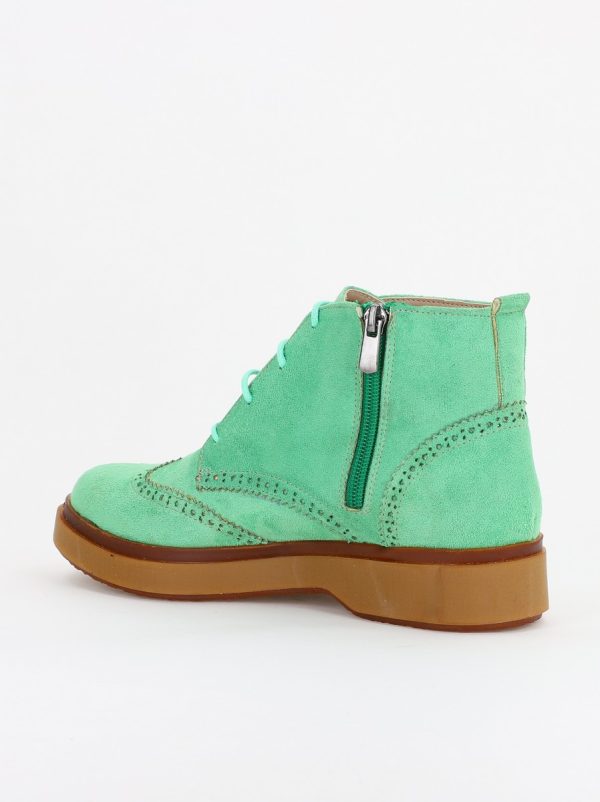 Ghete Damă cu Șiret Piele Ecologică întoarsă culoare Verde (BS252BT2310028) 125