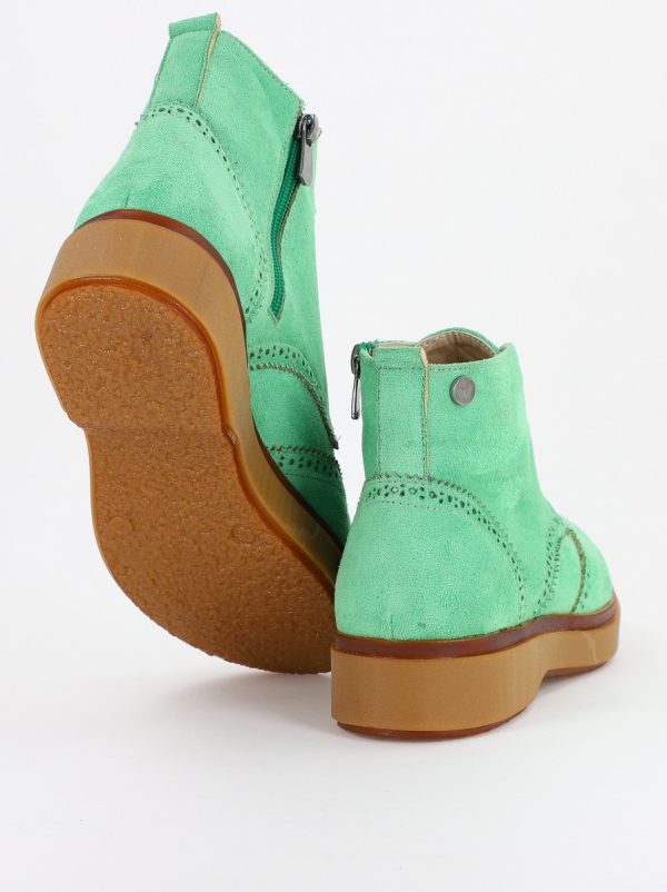 Ghete Damă cu Șiret Piele Ecologică întoarsă culoare Verde (BS252BT2310028) 120