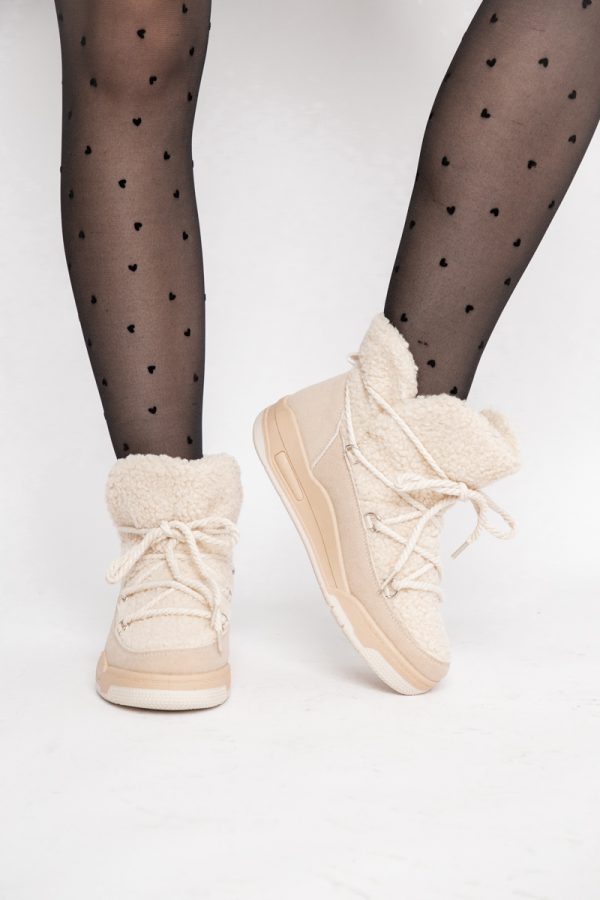 Pantofi sport dama inalti cu blanita Bej (BS103Q2310131) 119