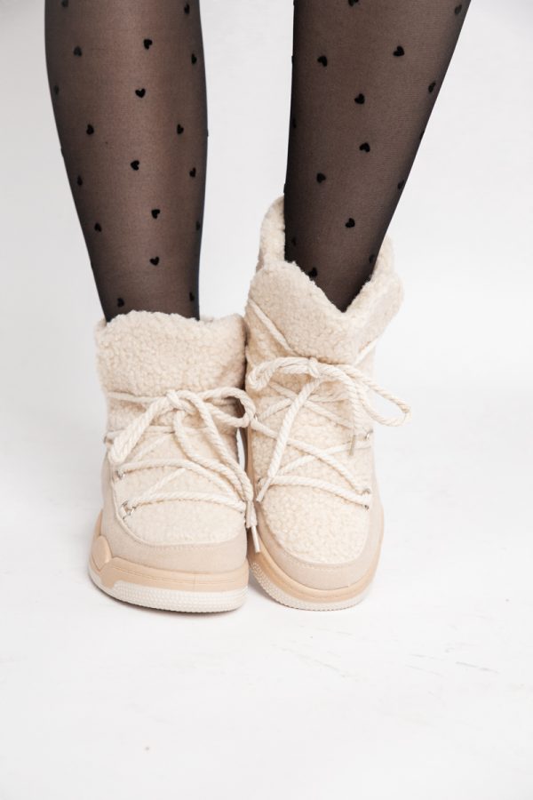 Pantofi sport dama inalti cu blanita Bej (BS103Q2310131) 121