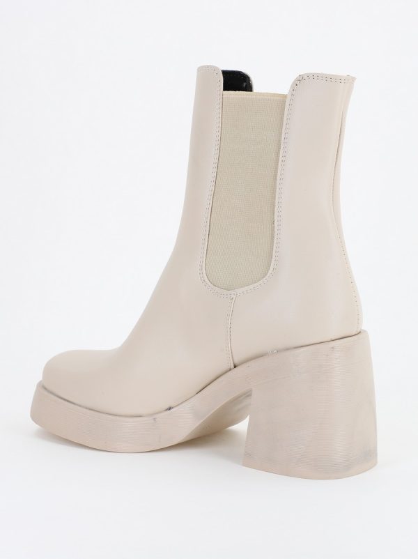 Botine dama din piele ecologică Bej (BS9027BT2310280) 121