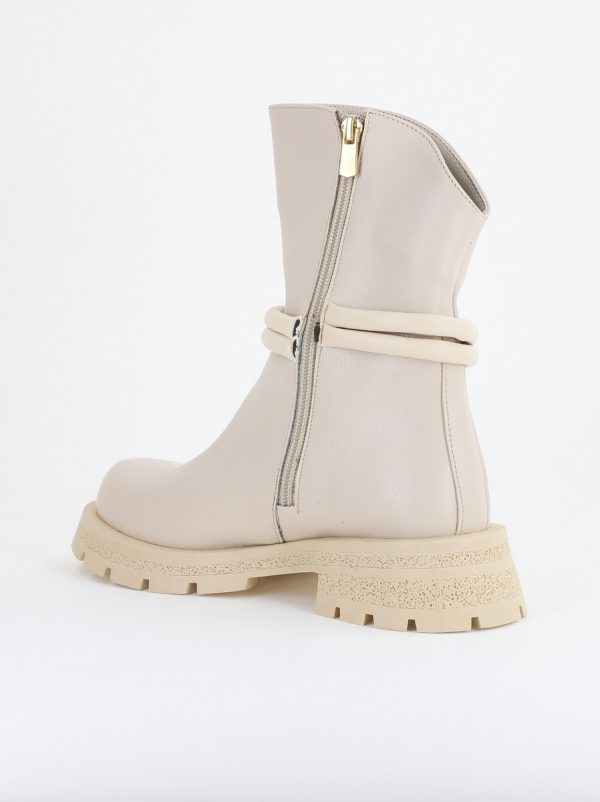 Botine dama din piele ecologică Bej (BS220BT2311297) 120