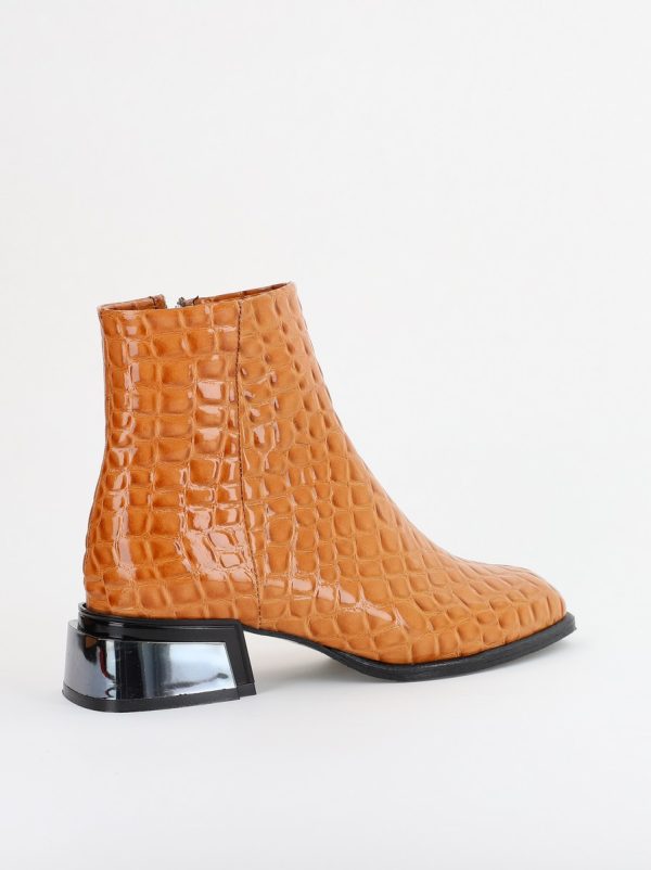 Botine damă din piele ecologică Bej Lac (BS250BT2311325) 122