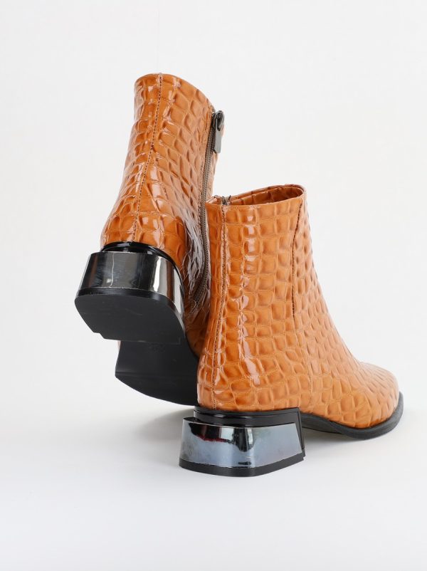 Botine damă din piele ecologică Bej Lac (BS250BT2311325) 119