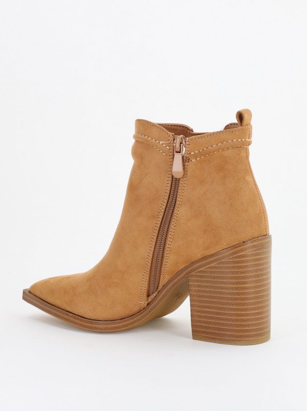 Botine damă din piele ecologică întoarsă Maro(BS2606BO2310078) 122