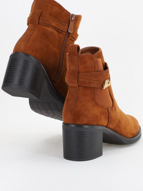Botine damă din piele ecologică întoarsă Maro (BS2617BO2310086) 119