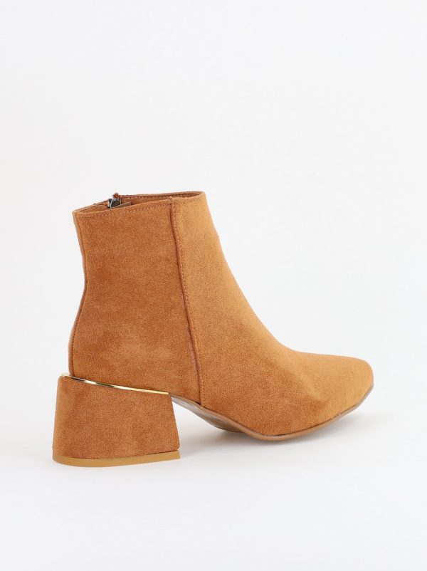Botine damă din piele ecologică întoarsă Maro (BS850BT2311311) 121