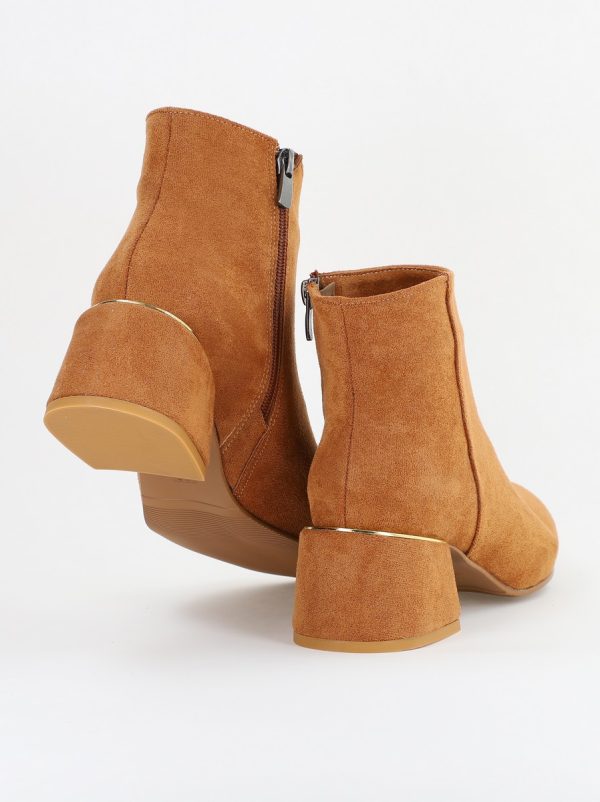 Botine damă din piele ecologică întoarsă Maro (BS850BT2311311) 123