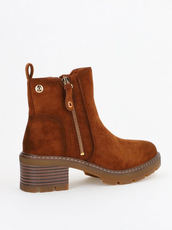 Botine damă din piele ecologică întoarsă Maro (BS2610BO2310097) 122