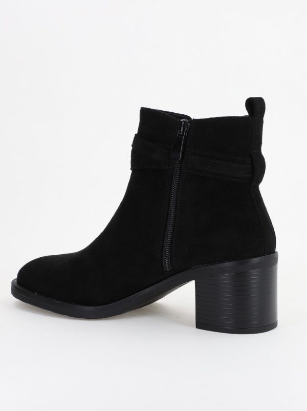 Botine damă din piele ecologică întoarsă Negre (BS2617BO2310082) 121