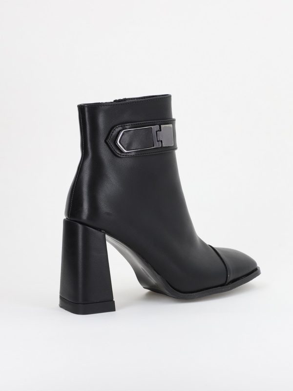 Botine dama din piele ecologică Negre (BS5007BT2311318) 120