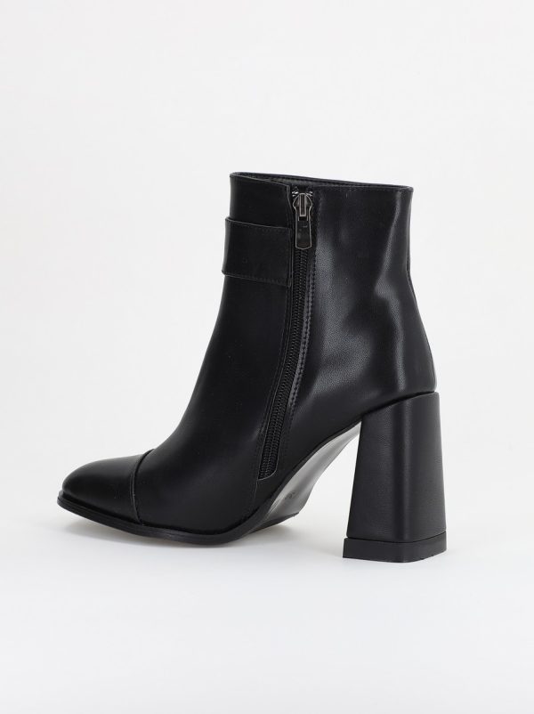 Botine dama din piele ecologică Negre (BS5007BT2311318) 121
