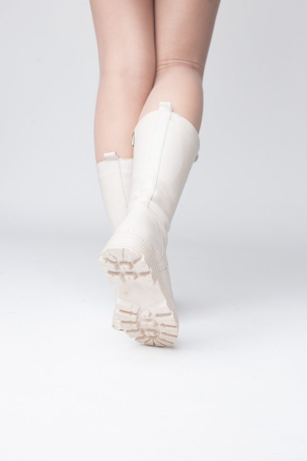 Cizme damă din piele ecologică Bej(BS451BT2311306) 122