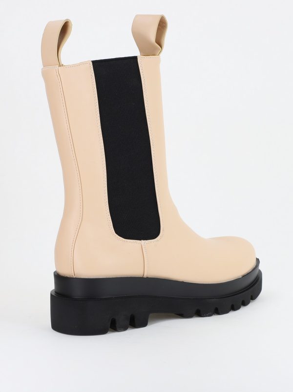 Cizme damă din piele ecologică cu fermoar Bej (BS52069BO2310164) 120
