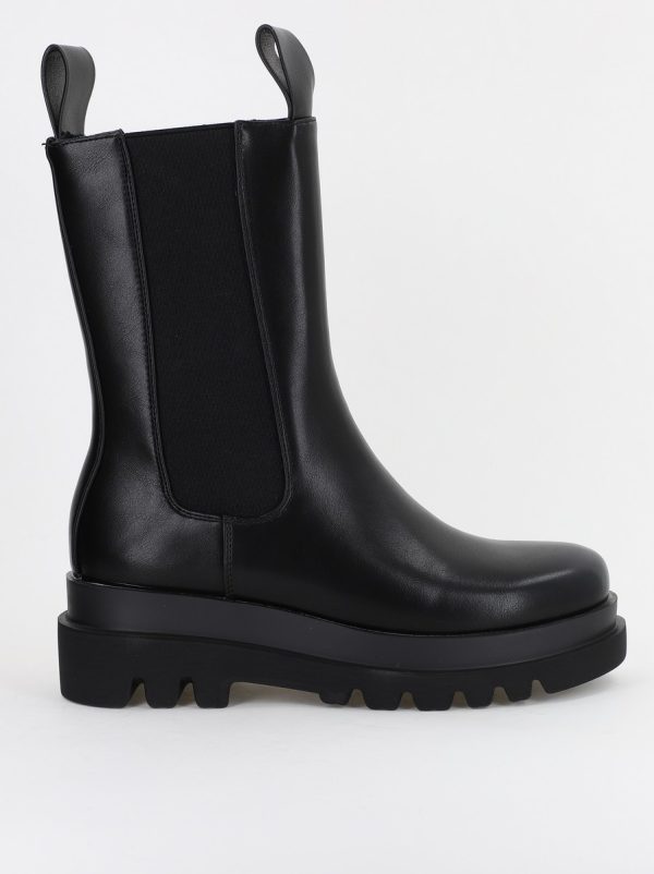 Cizme damă din piele ecologică cu fermoar Negru (BS52069BO2310166) 119