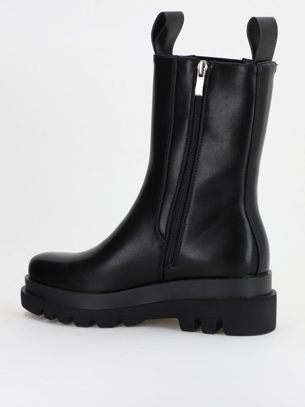 Cizme damă din piele ecologică cu fermoar Negru (BS52069BO2310166) 121