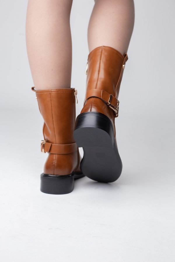 Cizme damă din piele ecologică cu toc Maro (BS52035BO2310211) 119