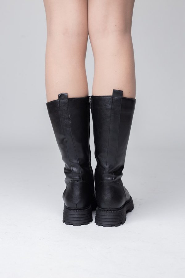 Cizme damă din piele ecologică Neagra(BS451BT2311307) 120
