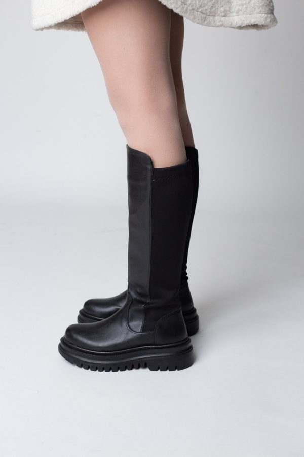 Cizme damă din piele ecologică Neagra(BS530CZ2311314) 119