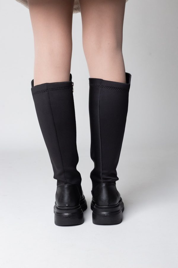 Cizme damă din piele ecologică Neagra(BS530CZ2311314) 120