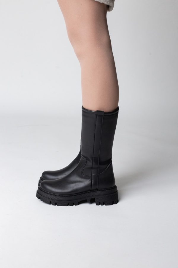 Cizme damă din piele ecologică Neagra(BS807CZ2311309) 119
