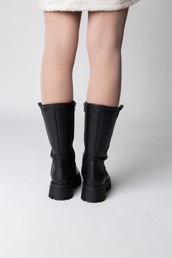 Cizme damă din piele ecologică Neagra(BS807CZ2311309) 120