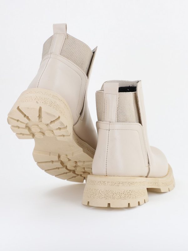 Ghete Damă cu elastic Piele Ecologică culoare bej (BS203BT23111295) 122