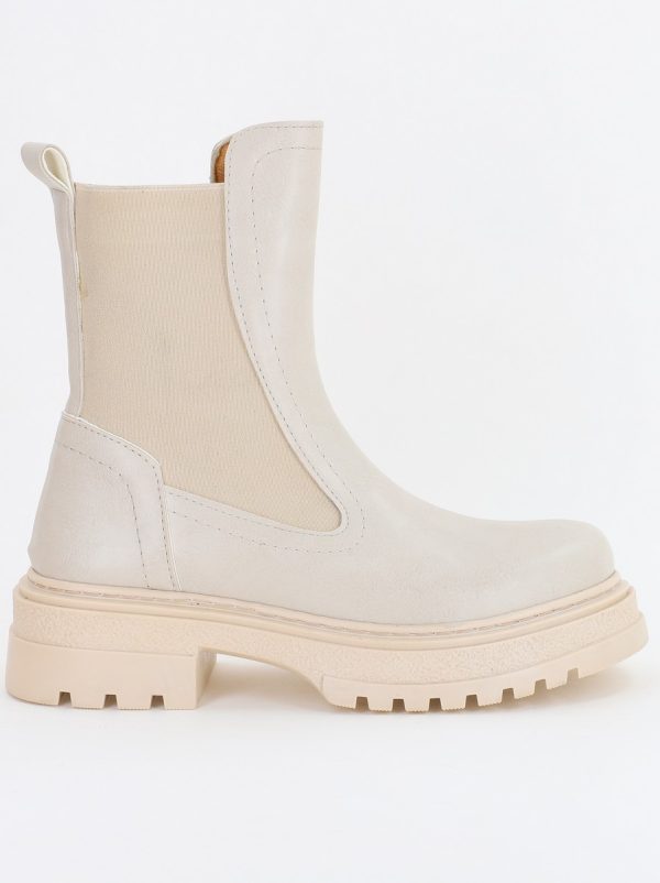 Ghete Damă cu elastic Piele Ecologică culoare Bej (BS7020BT231066) 120