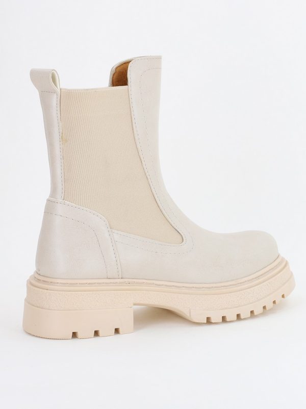 Ghete Damă cu elastic Piele Ecologică culoare Bej (BS7020BT231066) 121