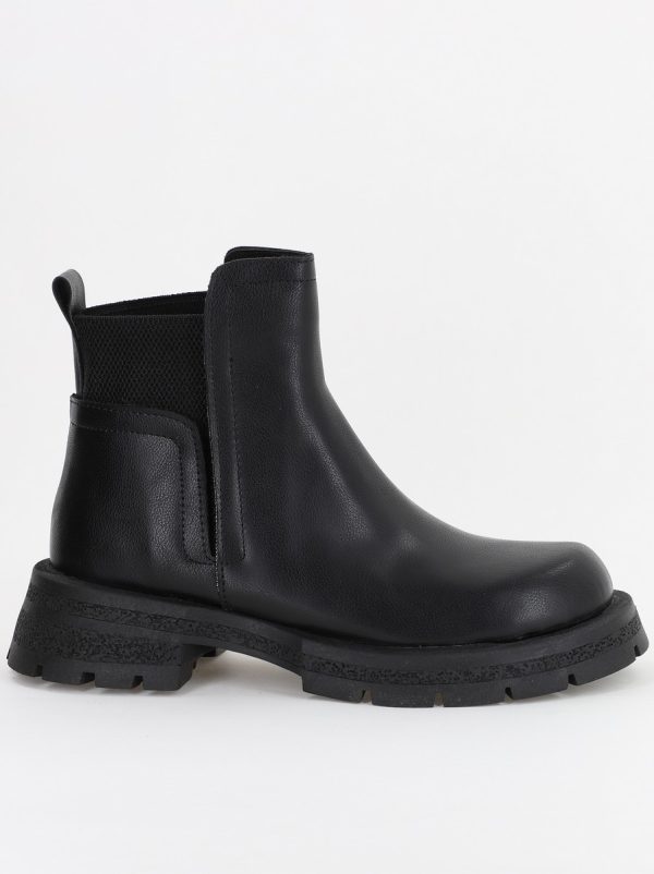 Ghete Damă cu elastic Piele Ecologică culoare Negru (BS203BT2310252) 120