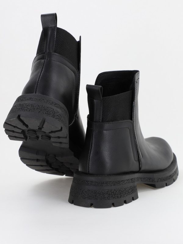 Ghete Damă cu elastic Piele Ecologică culoare Negru (BS203BT2310252) 119