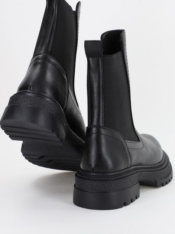 Ghete Damă cu elastic Piele Ecologică culoare Negru (BS7020BT231065) 119