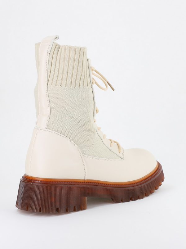 Ghete Damă cu Talpa Groasa Piele Ecologica Bej(BS312BO2310120) 121