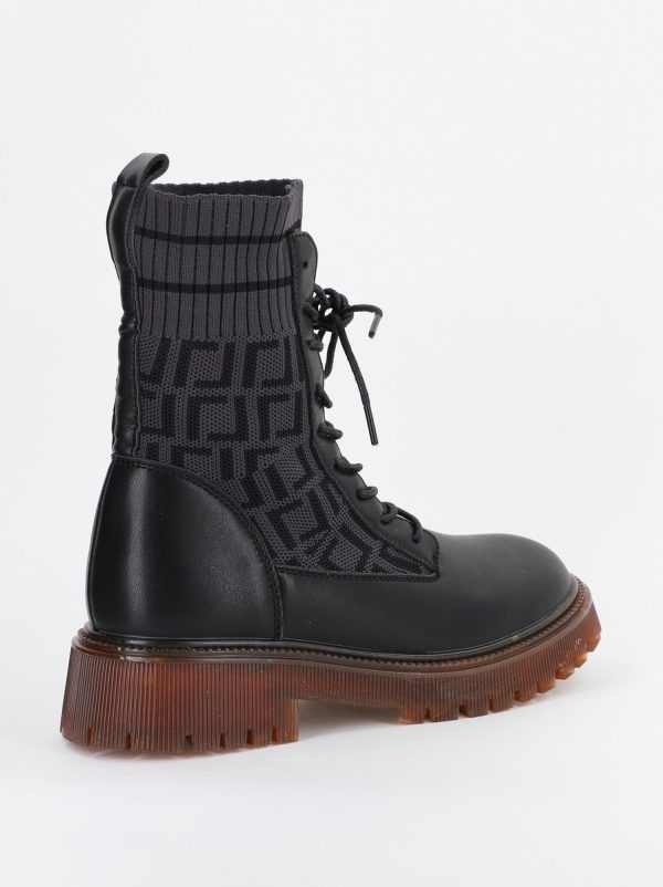 Ghete Damă cu Talpa Groasa Piele Ecologica Gri (BS313BO2310115) 120