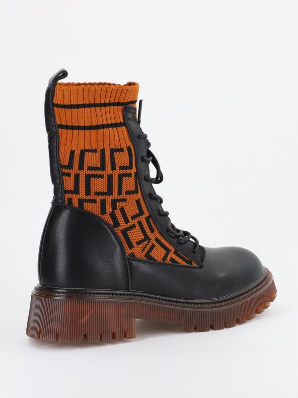 Ghete Damă cu Talpa Groasa Piele Ecologica Maro(BS313BO2310116) 120