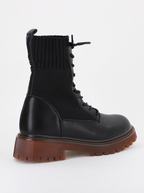 Ghete Damă cu Talpa Groasa Piele Ecologica Negru (BS312BO2310119) 120