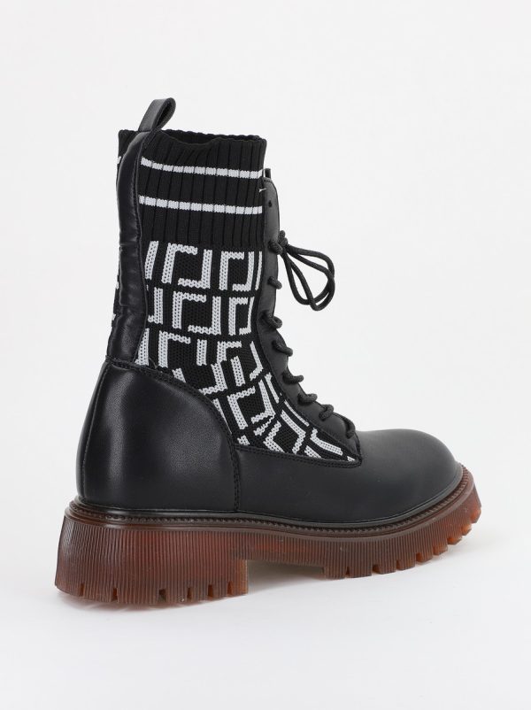 Ghete Damă cu Talpa Groasa Piele Ecologica Negru (BS313BO2310118) 120