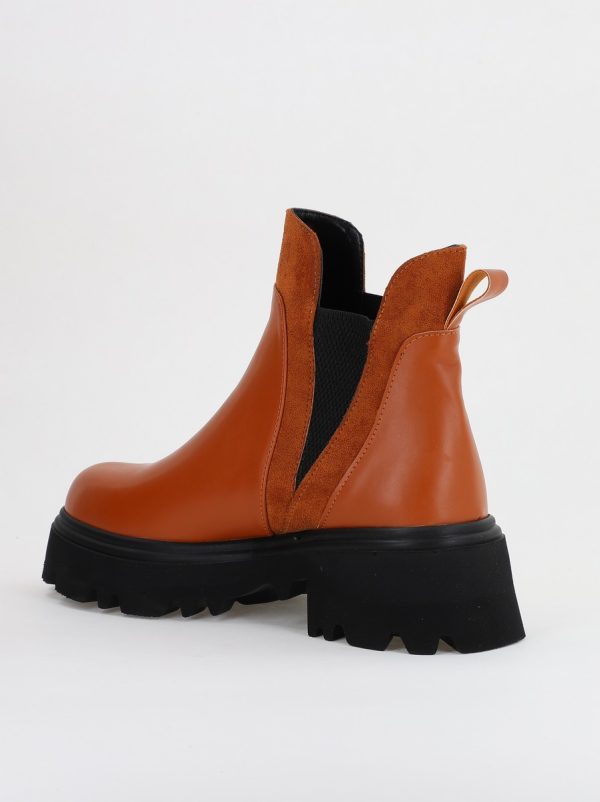 Ghete damă din piele ecologică cu pietricele Maro (BS7006BT2311317) 122