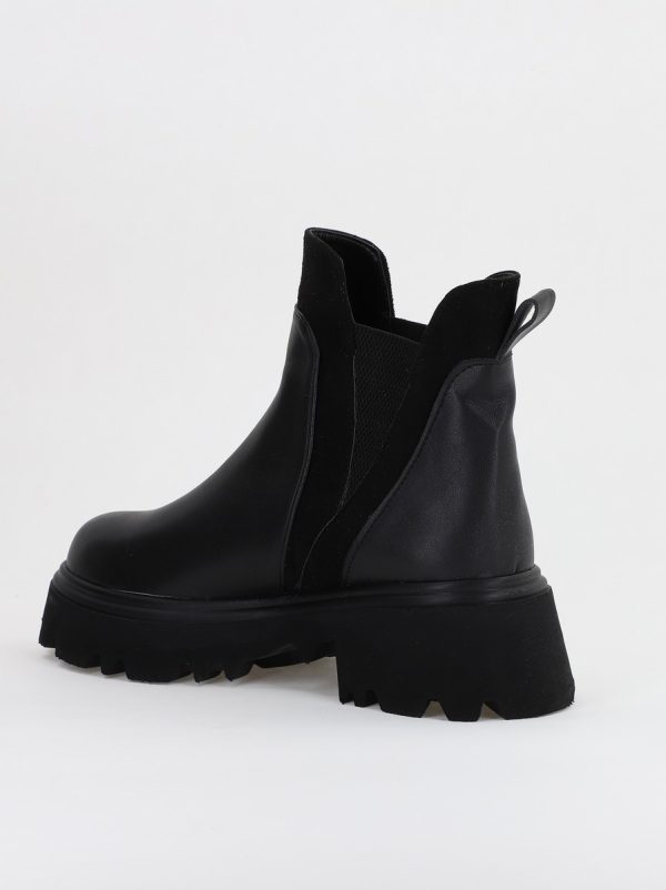 Ghete damă din piele ecologică elastic Negre (BS7006BT2311296) 122