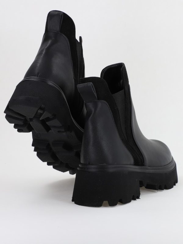 Ghete damă din piele ecologică elastic Negre (BS7006BT2311296) 119