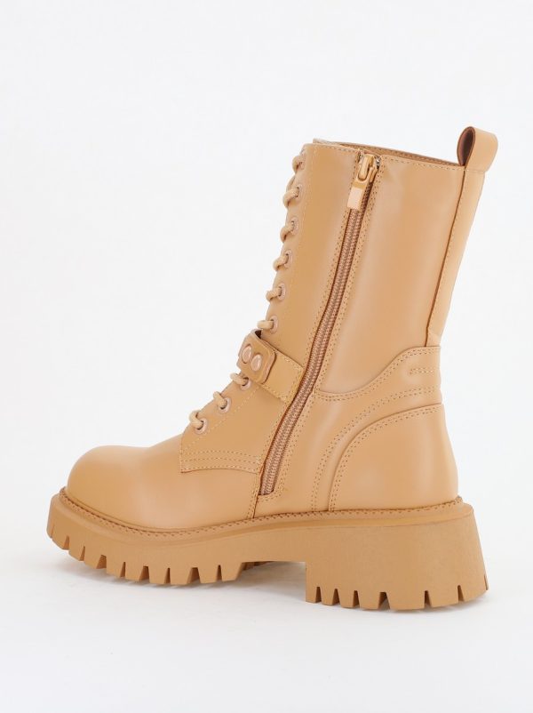 Ghete Femei cu Talpa Groasa Piele Ecologica Bej (BS3028B2310129) 124