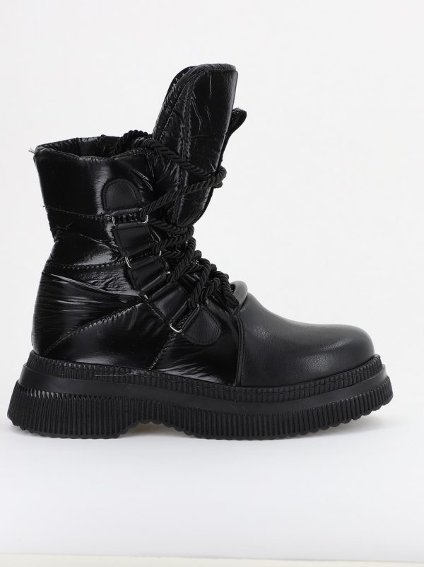 Ghete Femei cu Talpa Groasa Piele Ecologica Negru (BS100BT2311299) 119