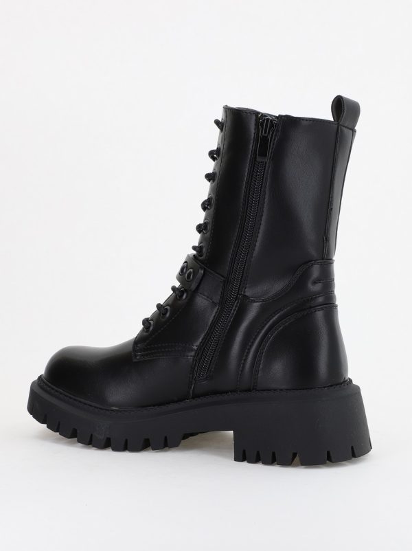 Ghete Femei cu Talpa Groasa Piele Ecologica Negru (BS3028B2310130) 124