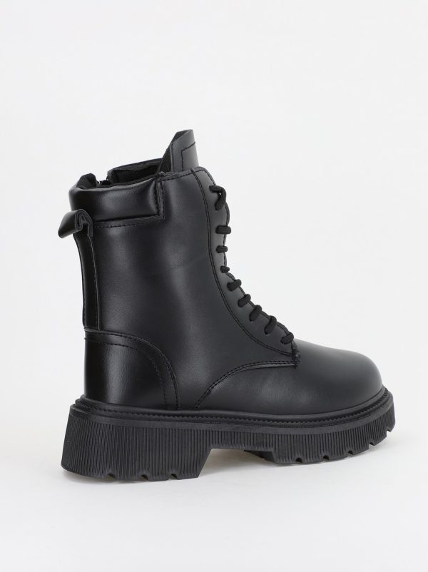 Ghete Femei cu Talpa Groasa Piele Ecologica Negru (BS302BO2310122) 120