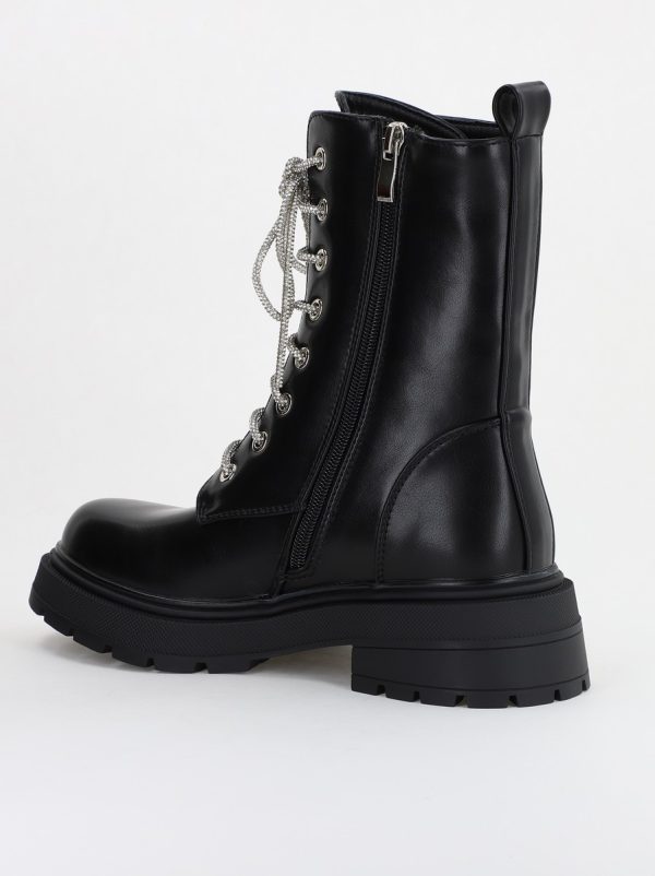 Ghete Femei cu Talpa Groasa Piele Ecologica Negru (BS52061BO2310217) 121