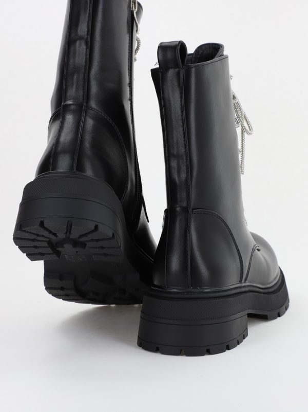 Ghete Femei cu Talpa Groasa Piele Ecologica Negru (BS52061BO2310217) 122