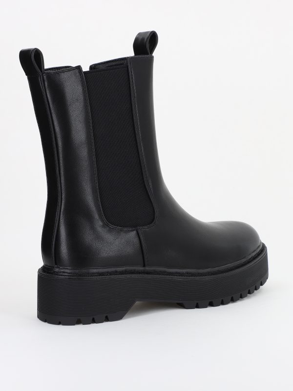 Ghete Femei cu Talpa Groasa Piele Ecologica Negru (BS52067BO2310215) 120