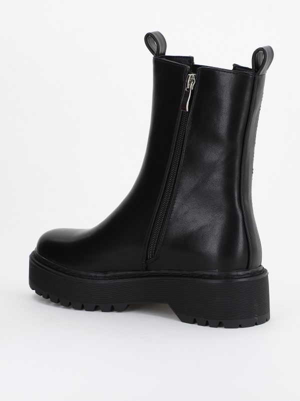 Ghete Femei cu Talpa Groasa Piele Ecologica Negru (BS52067BO2310215) 121