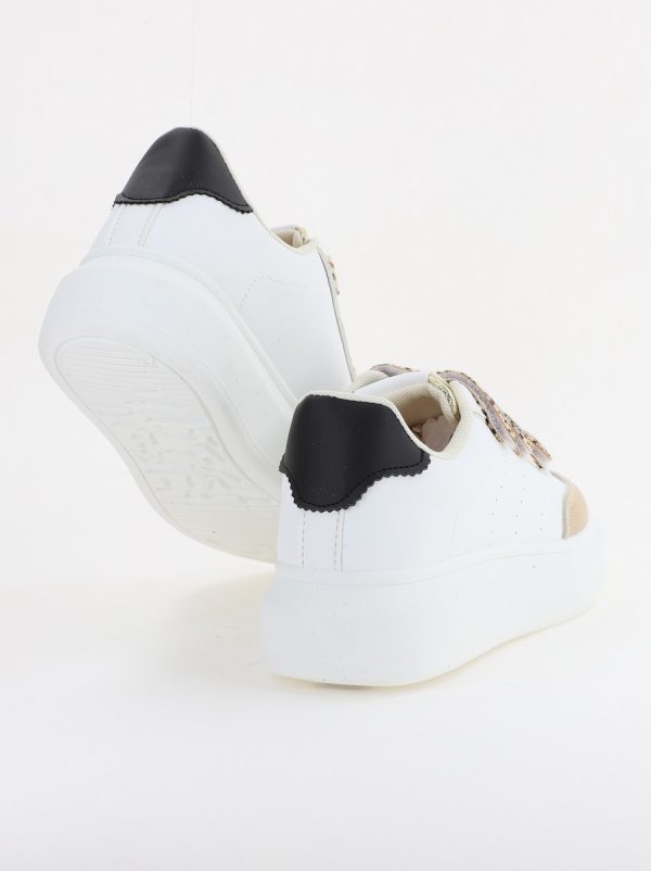Pantofi sport dama din piele ecologică bej (BS257EV2310162) 124